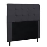 Cabeceira Para Cama Box Casal 1,40cm Suede Cinza