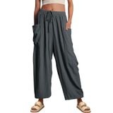 Calças Largas Flygo, De Verão, Casuais, Soltas, De Praia, Femininas