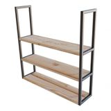 Floreira Em Ferro Reforçada 100x20cm Moderno Para Garagem