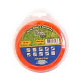 Fio De Nylon 15 Metros 2,70mm Redondo Para Roçadeira Spin Blister Vulcan Laranja