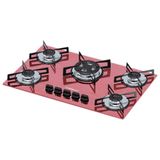 Cooktop 5 Bocas Chamalux Tripla Chama Bivolt Rosa
