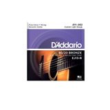 Cordas Para Violão Aço D Addario Bronze 80-20 Ej13-b+pl011 011" 052" Corda Extra Pl010 [f108]