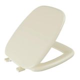 Tampa De Vaso Assento Sanitário Almofadado Astra Fit Bege Claro Para Bacia Celite