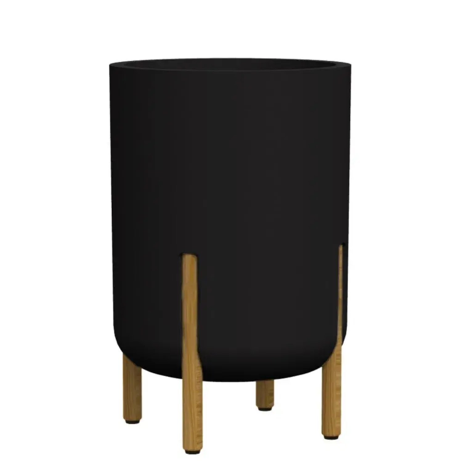 Vaso Cilíndrico Decore 34 Japi Cinza