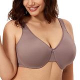 Sutiã Feminino Calvena Minimizer De Cobertura Total Mochaccino 44dd