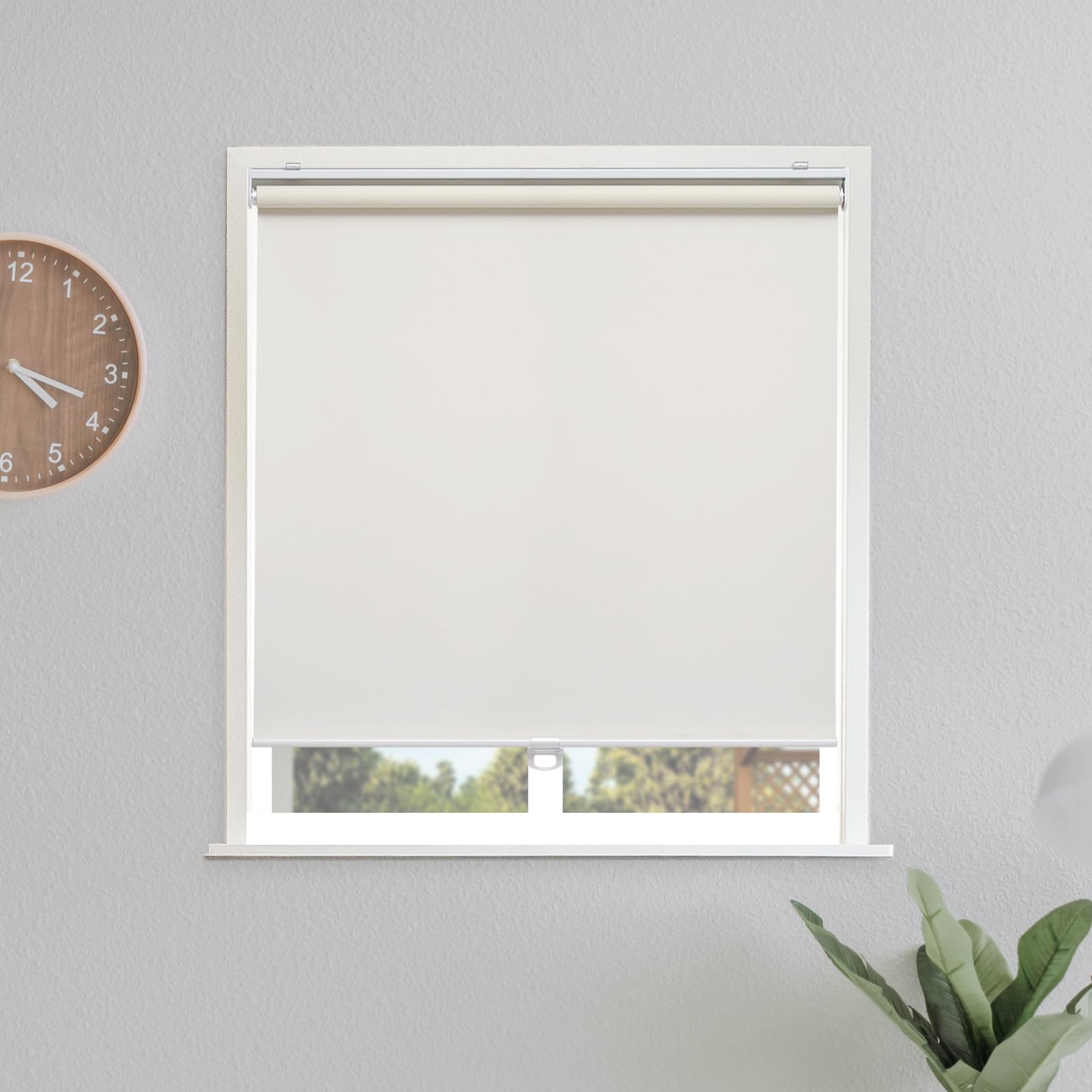 Blackout Roller Shades Sunoff Cordless Bege 53x183cm