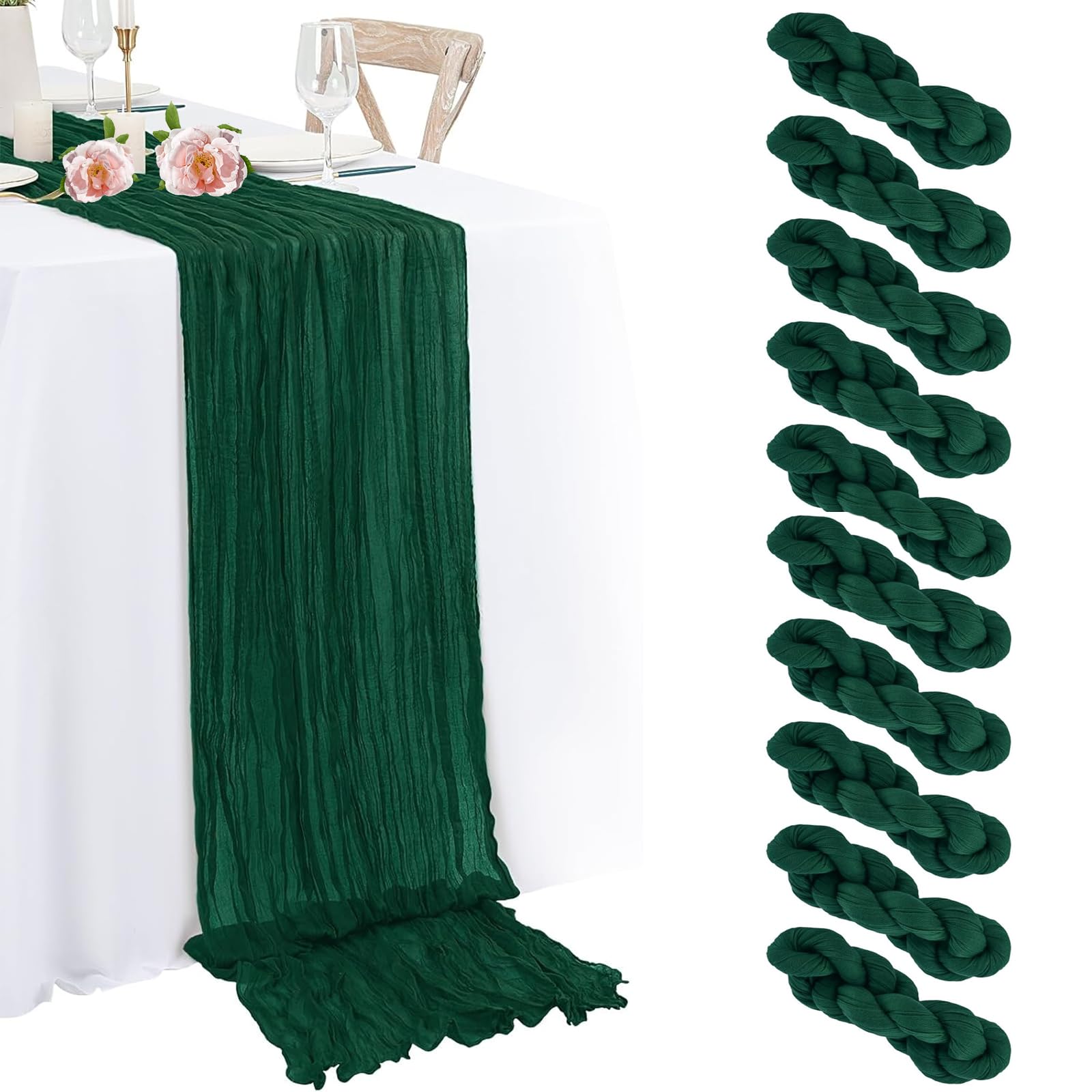 Pano De Algodão Romântico Table Runner Fuangui 35x300cm Poliéster