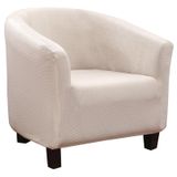 Cadeira Club Chair Slipcover Searchi Stretch Tub Chair Em Tecido Bege