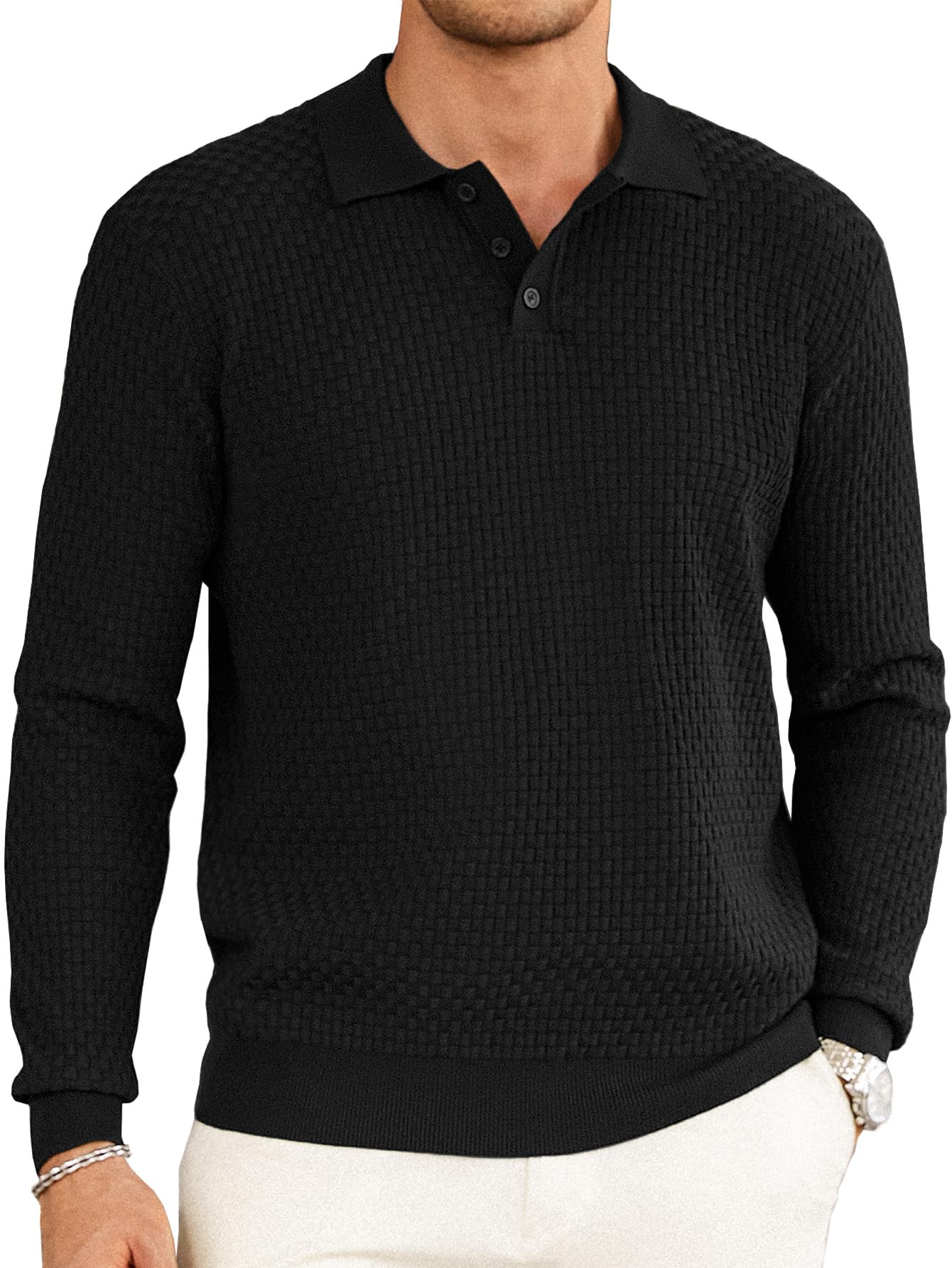 Suéter Polo Hardaddy Hardaddy Masculino De Manga Comprida Preto M
