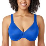 Sutiã Feminino Calvena Minimizer Com Cobertura Total Azul Celeste 36e