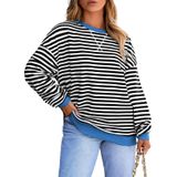 Moletom Feminino Eytino Plus Size Com Gola Redonda Color Block 4x