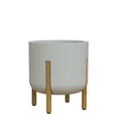Vaso Cilíndrico Decore 33 Japi Off White