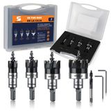 Kit De Serra De Metal Duro Wildbossy Para Metal Tct Hole Saw 4 Unidades