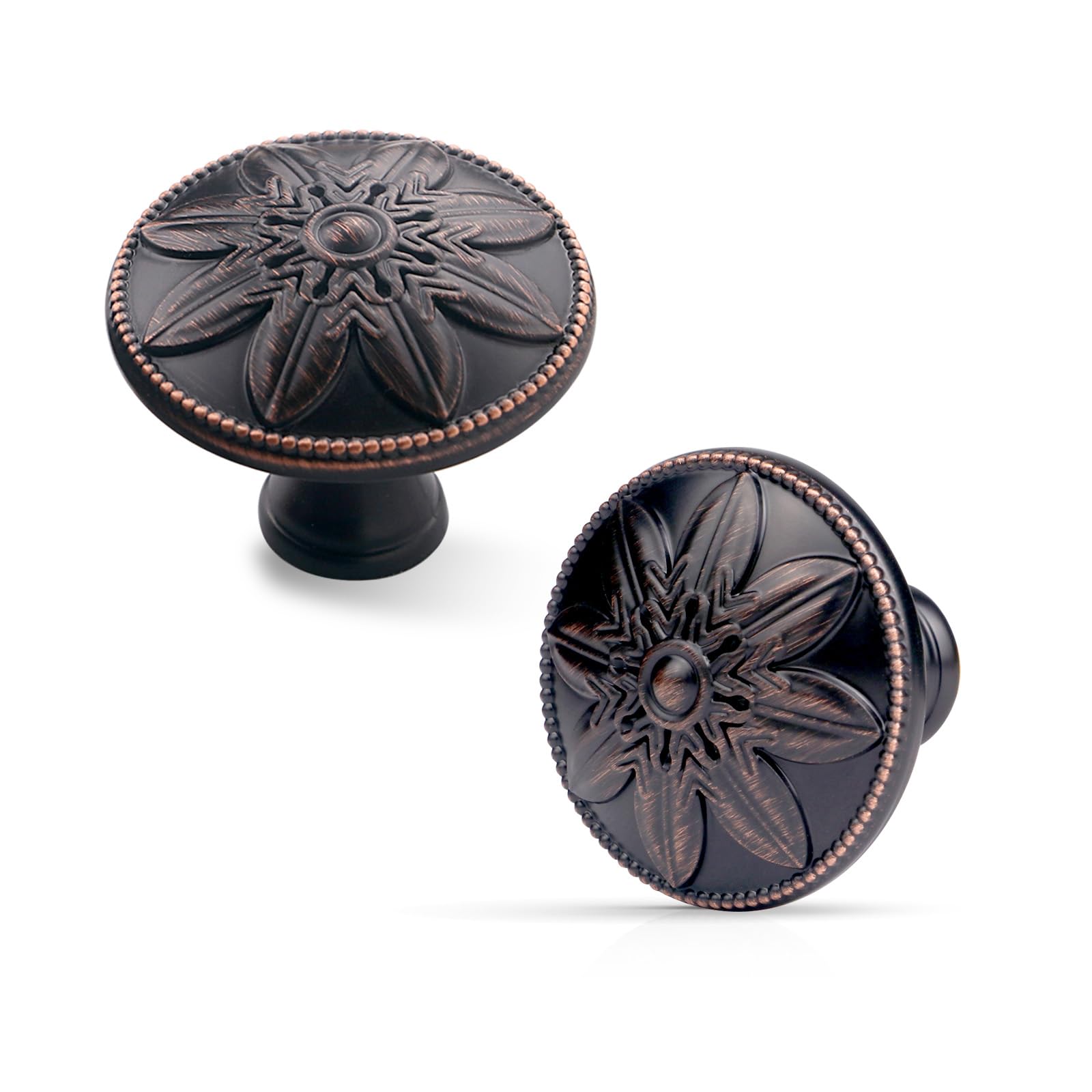 Cabinet Knobs Xlroaafs Bronze Polido A Óleo, Pacote Com 15, 36 Mm Redondos