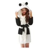 Roupão De Banho Cuteon Soft Fleece Com Capuz E Pelúcia Panda S