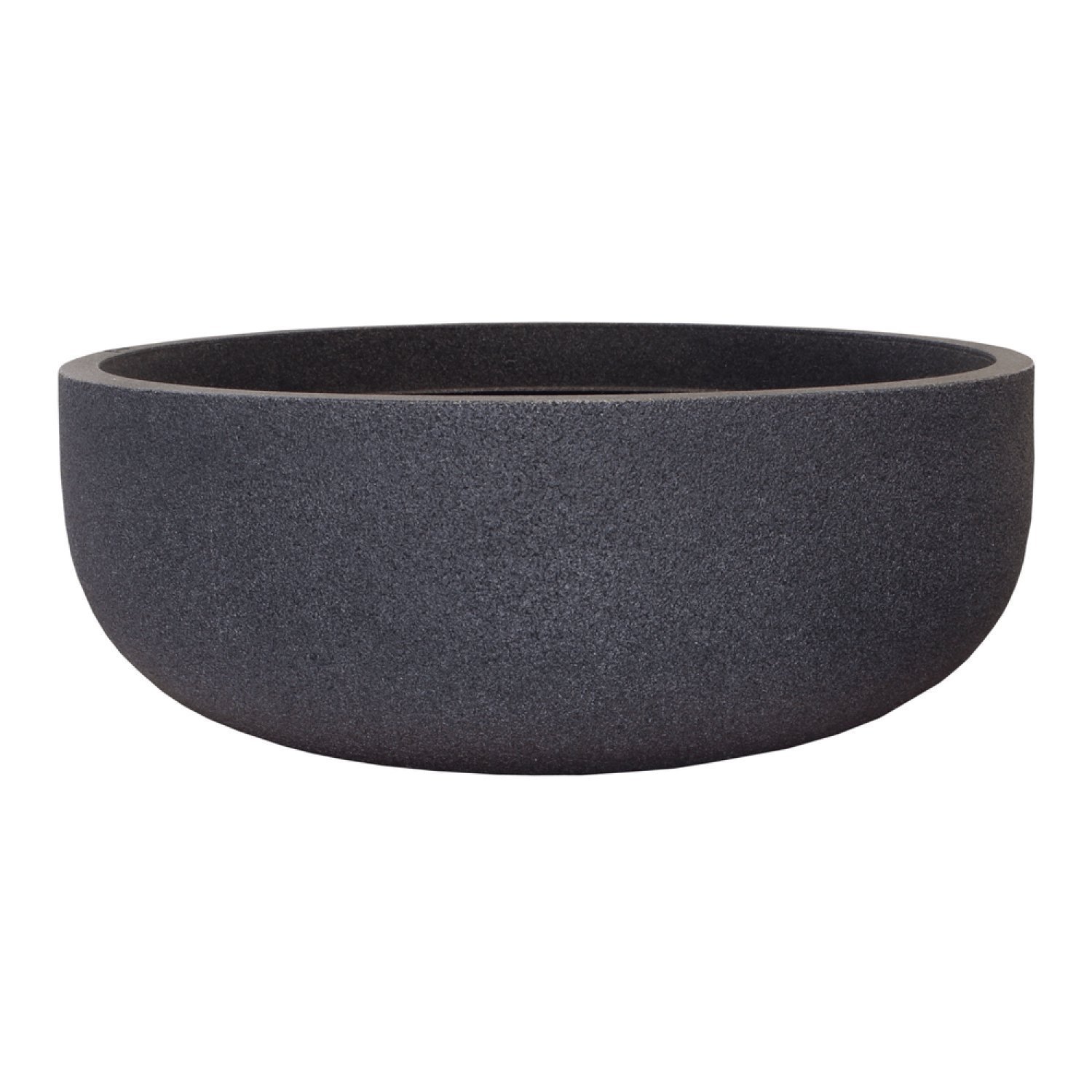 Vaso Bacia Decorativa Rústica 55cm Japi Grafite