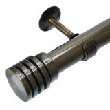 Kit Varão De Cortina 28mm 3m Ponteira Glacial Couselo Ouro Velho