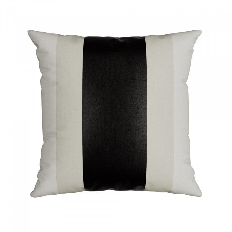 Capa para Almofada 43x43cm Silk Home Belchior Bege/Cinza/Preto/Branco