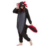Pijama De Macacão Deley Axolotl, Fantasia De Cosplay Unissex Preta