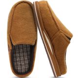 Chinelos Masculinos Oncai De Feltro Com Suporte De Arco, Espuma Viscoelástica, 13 Cáqui
