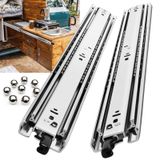 Gaveta Slides Reguda Heavy Duty Full Extension 40 Cm Com Fechadura