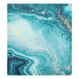 Tampa Magnética Alaza Abstract Blue Marble Para Máquina De Lavar Louça 58,42x66,04cm