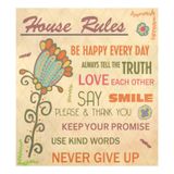 Tampa Magnética Para Lava-louças Naanle House Rules Flowers 23x26