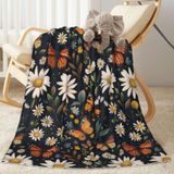 Cobertor De Bebê Supluchom Daisy Butterfly Vintage 76x102cm