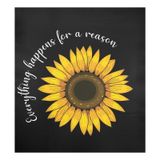 Tampa Magnética Para Lava-louças Alaza Sunflower Flower Quote 58,42x66,04cm