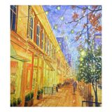 Tampa Magnética Para Máquina De Lavar Louça Naanle Van Gogh Downtown 58x66cm
