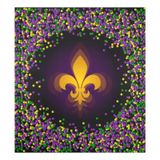 Capa Magnética Para Lava-louças Mardi Gras Fleur De Lis 58,5x66cm