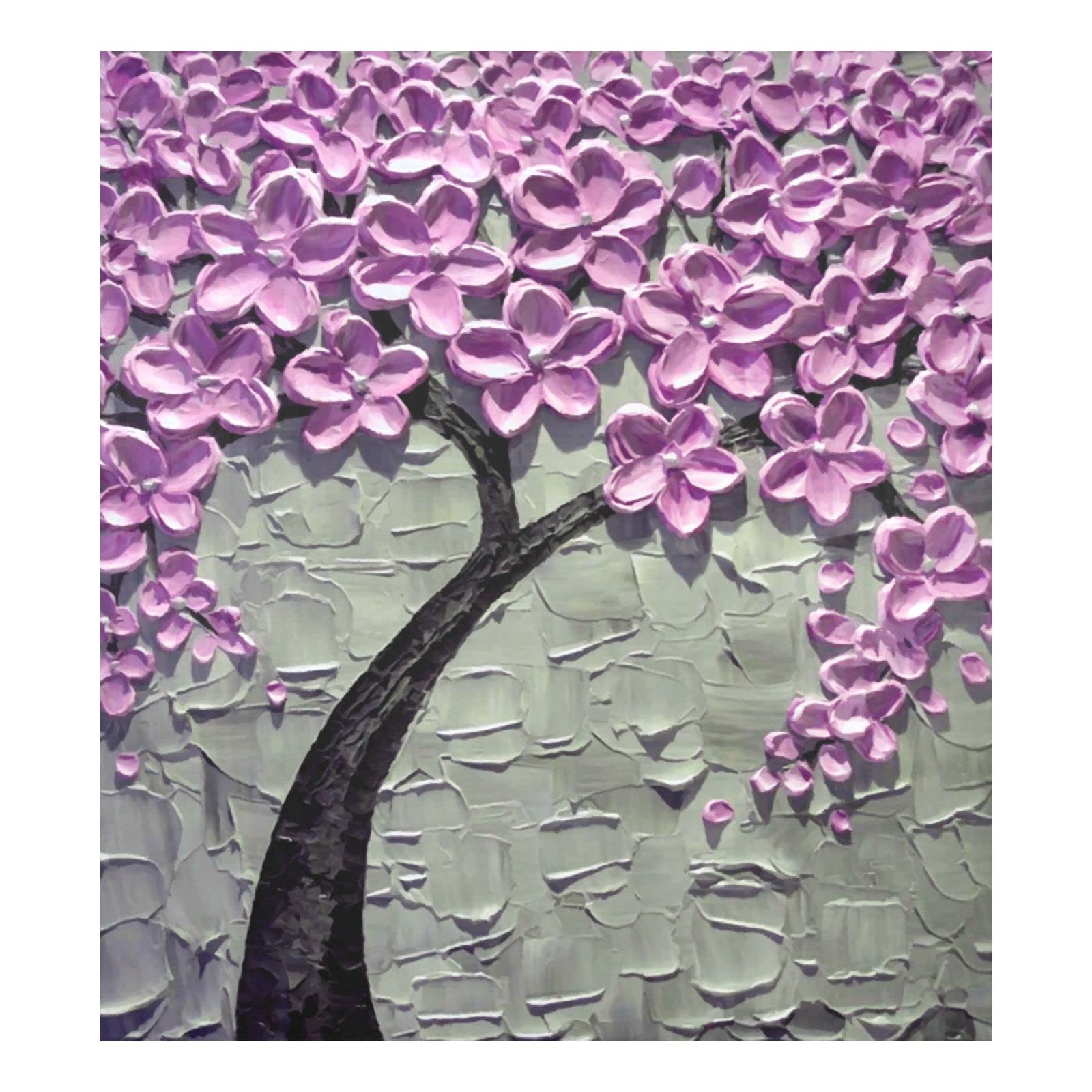 Tampa Magnética Para Lava-louças Naanle Purple Tree Of Life 60x66cm