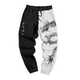 Calça De Moletom Masculina Roseseek Com Estampa Gráfica De Letras Preta/branca