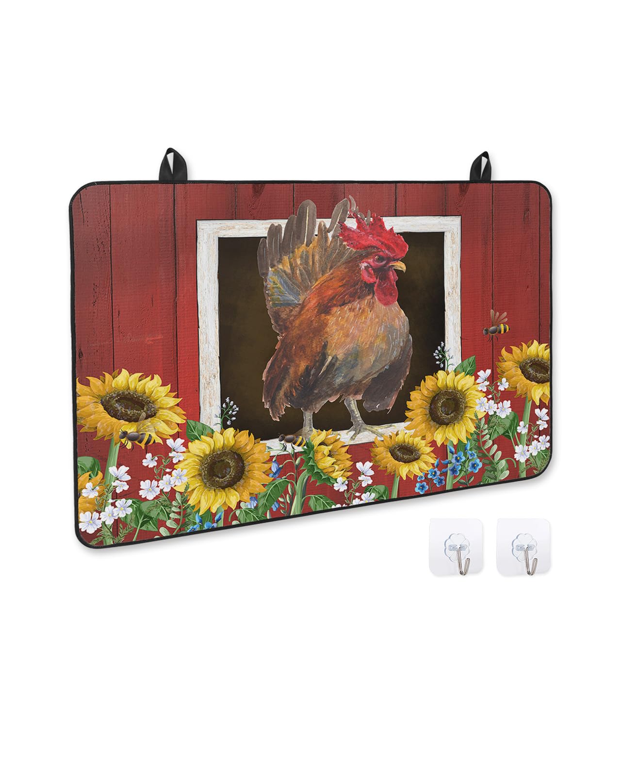 Tampa De Fogão Prime Leader Farm Barn Rooster Sunflower