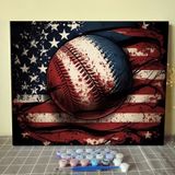 Kit De Pintura Diy Paint By Numbers Aihonmin Rugby Com Moldura