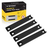 Embalagem Magnet, Pacote Com 4 Unidades, Revestido De Borracha Premium, Preto