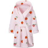 Roupão De Banho Umeyda Girls Robe, Pelúcia Macia E Flanela Com Capuz De 7 A 8 Anos