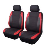 Capas De Assento De Carro Flying Banner Carbon Fiber Air Mesh Red