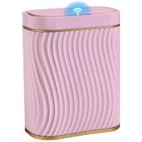 Lata De Lixo Ogikey Bathroom Small 10l Com Tampa Automática Rosa Dourada