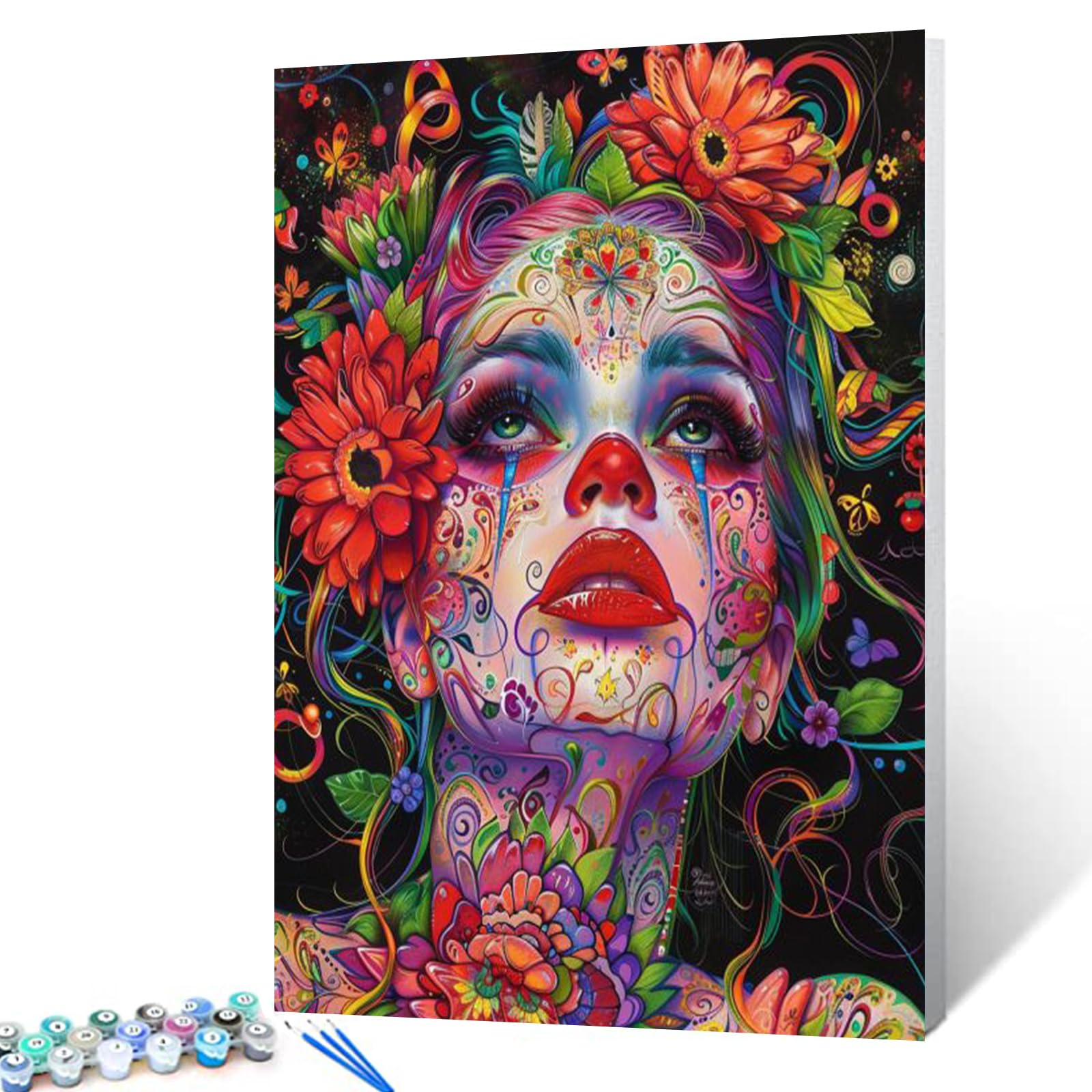 Kit Paint By Number Tucocoo Woman Strange Glamorous Portrait