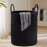 Cesto De Roupa Suja Youdenova Woven Rope 58l Preto