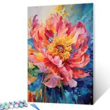 Kit Paint By Numbers Aihonmin Peony Para Adultos E Crianças