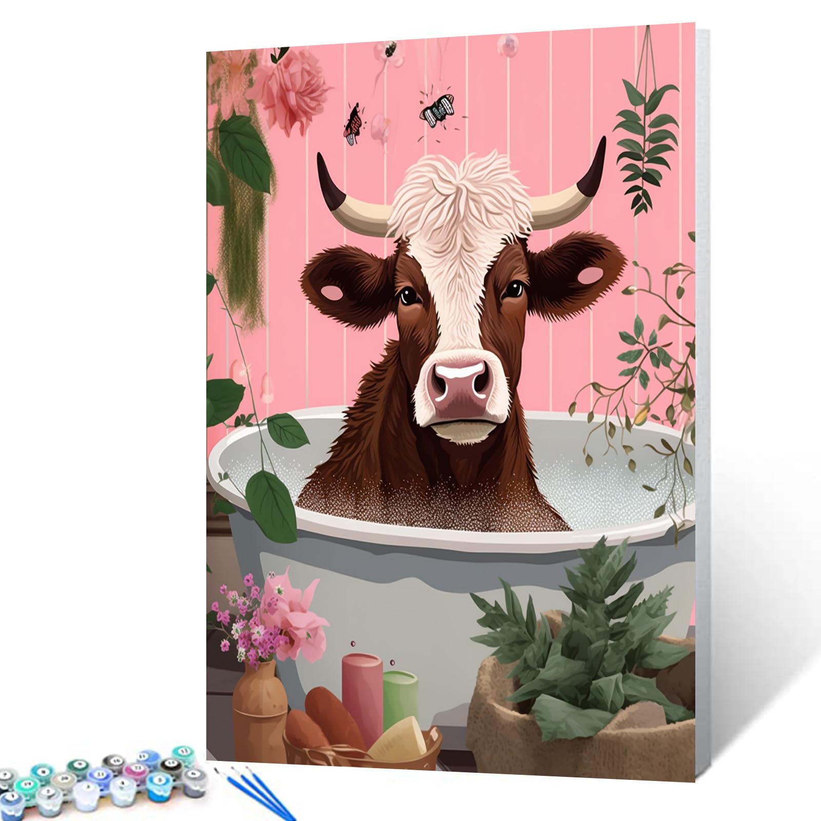 Paint By Numbers Tucocoo Cute Cow Diy Para Adultos 40x50cm