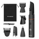Aparador De Pelos Corporais Maxgroom 4 Em 1 Para Homens Impermeável Preto