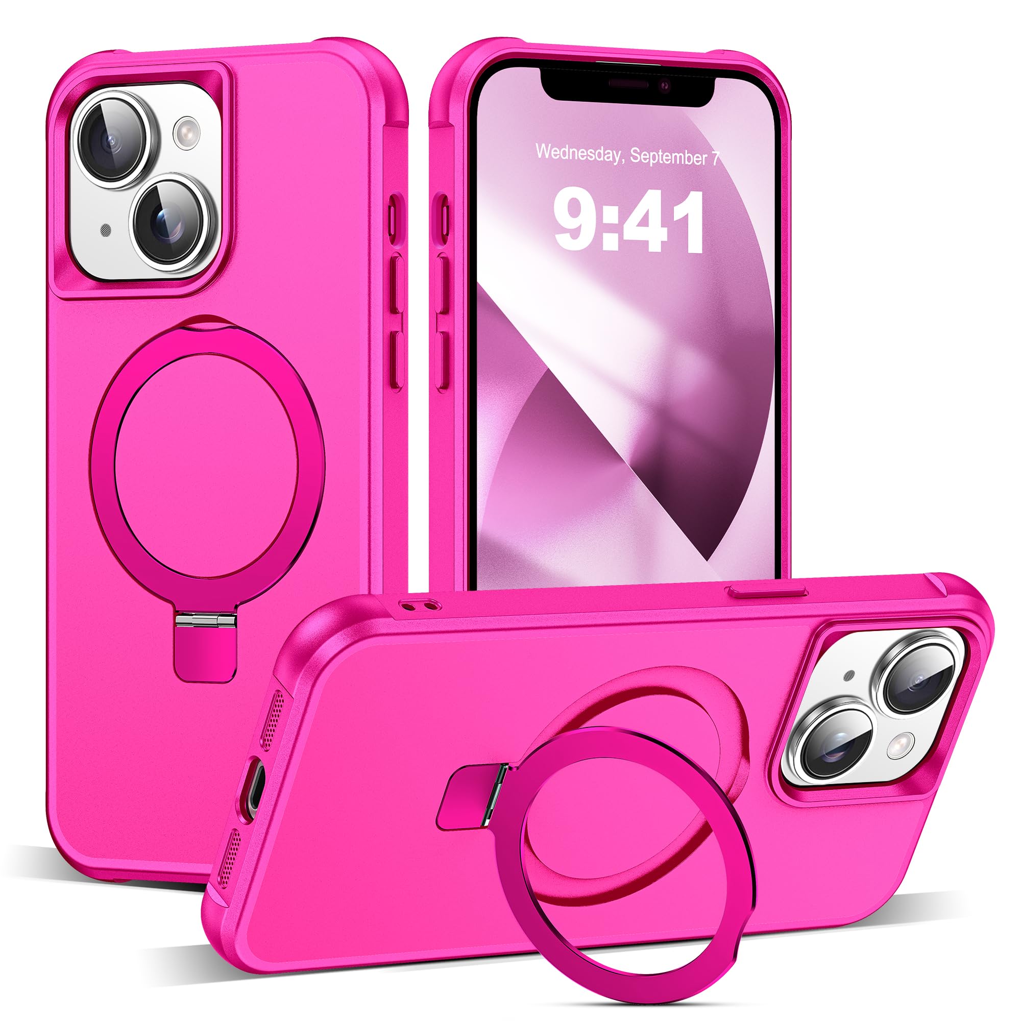Capa De Telefone Tianli Para Iphone 13/14 De 6,1 Polegadas Com Suporte De Anel Magnético