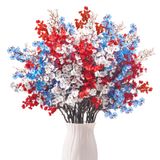Flores Artificiais Uieke Patriotic Baby&#39;s Breath X30