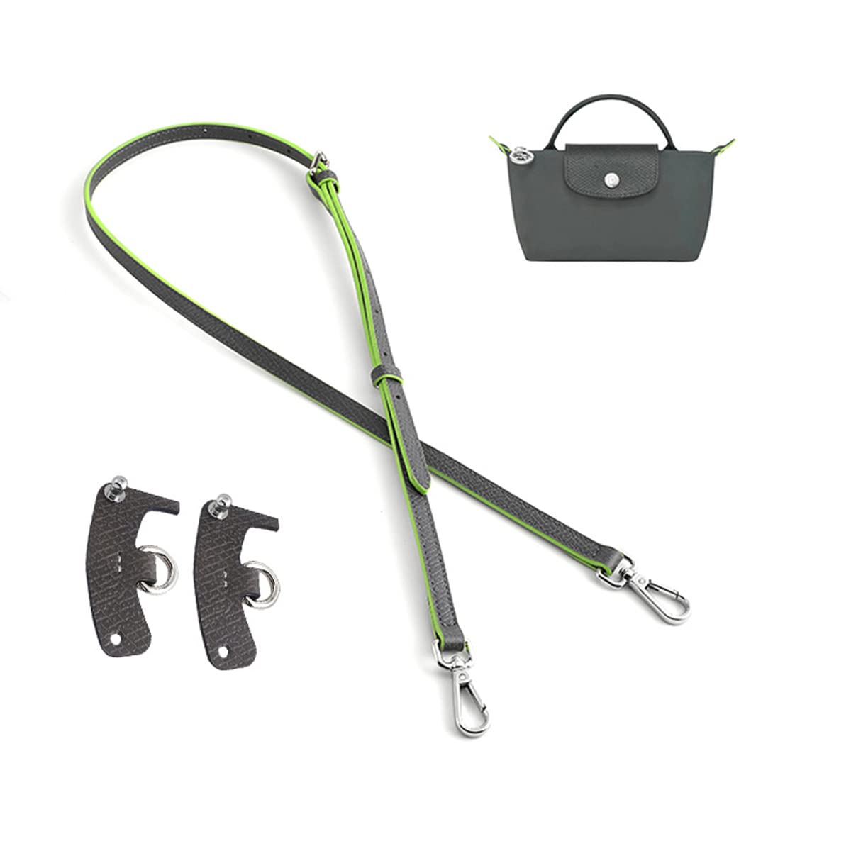 Alças De Couro Para Kit De Conversão De Bolsas Longchamp