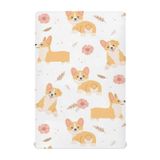 Lençóis De Berço Mazeann Kawaii Welsh Corgi Dog Para Menina E Menino