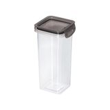 Pote Hermético Com Travas 1,24l Plasútil Borracha Preto Cozinha Organizador Compacto Empilhável