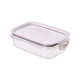 Pote Alimentos Hermético Com Travas 500ml Plasútil Borracha Branco Mantimentos Comida Organizador